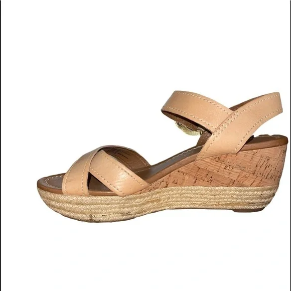 Franco Sarto Wedge Espadrilles. Tan color Size 8 1/2 M - Picture 7 of 13